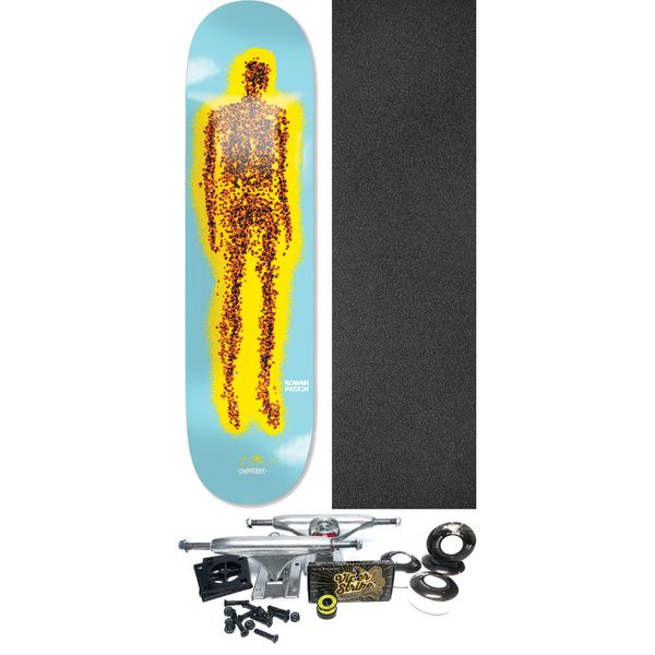 Umaverse Skateboards Roman Pabich Partical Man Skateboard Deck - 8.38" x 32" - Complete Skateboard Bundle
